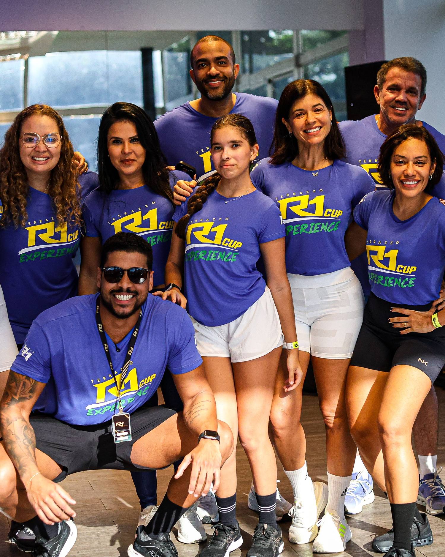 Participantes do R1 Cup Experience reunidos
